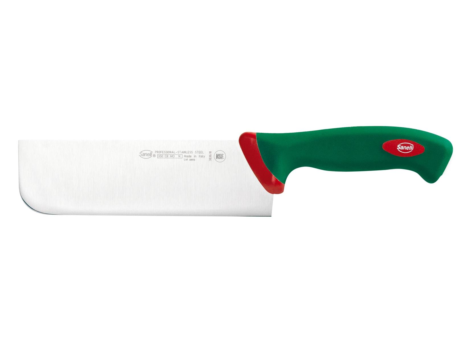Sanelli Premana Professional Line 315618 Couteau Japonais Dentelé Longueur 18 Cm Vert