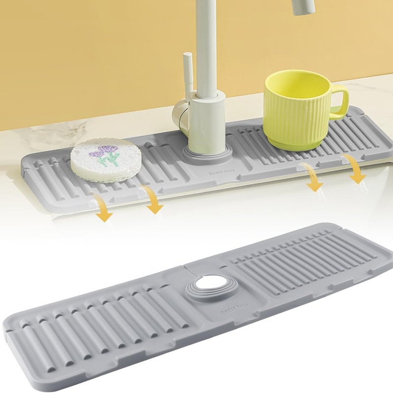 Mata silikonowa pod kran do kuchni/łazienki - 100% wodoodporna - Łatwa do czyszczenia - Antypoślizgowa