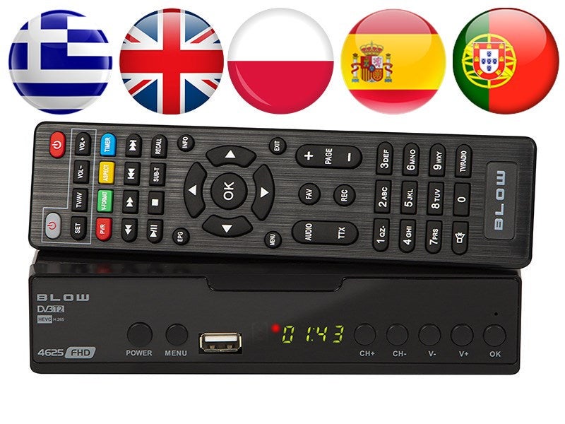 Décodeur DVB-T2 BLOW 4625FHD H.265 H.265 V2 - 5