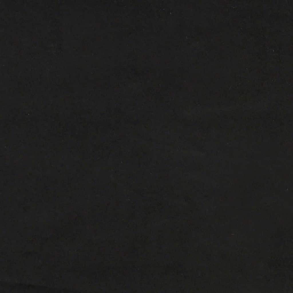 Cadre de lit sans matelas noir 120 x 210 cm velours - 8