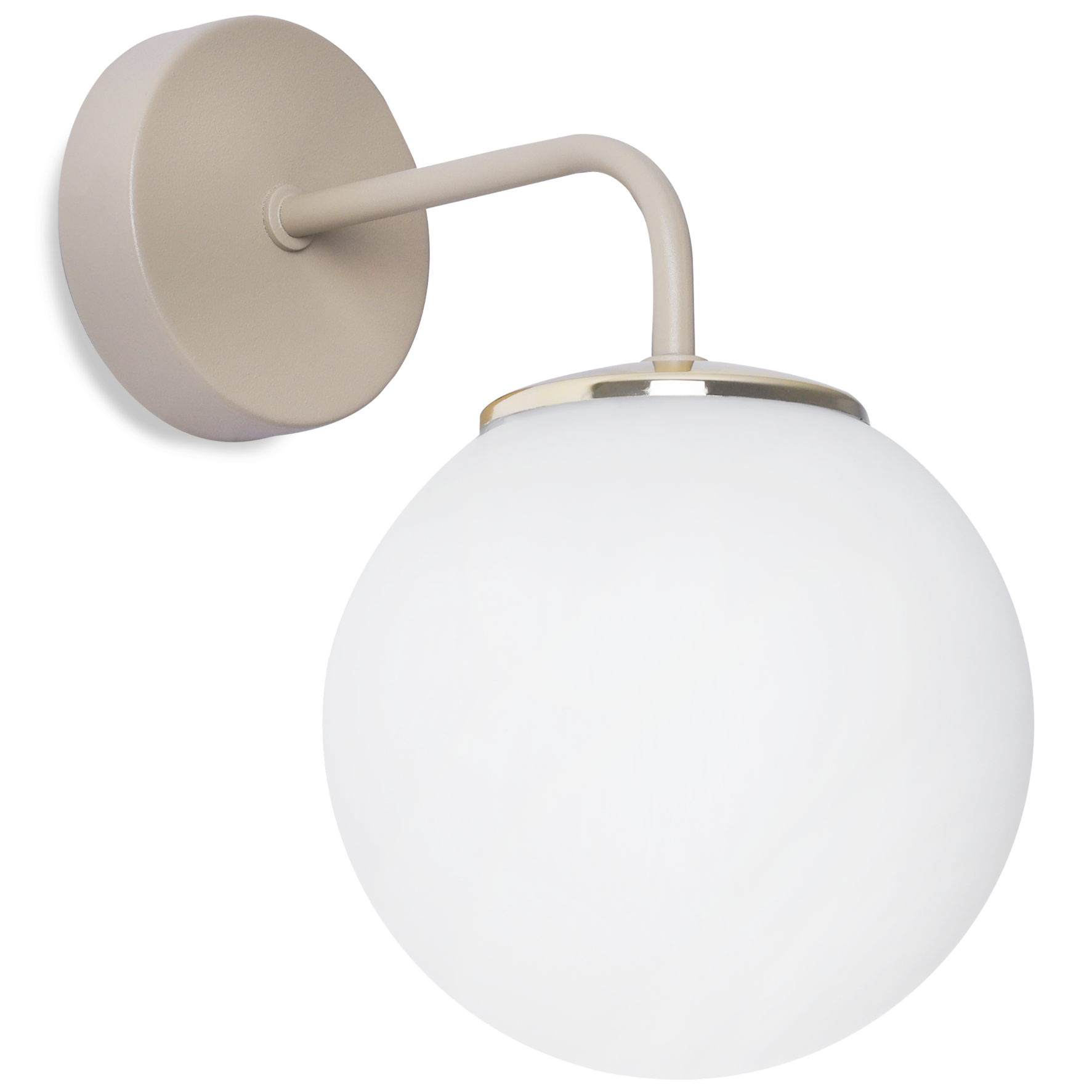 Aplica de perete Light Home LH Siena 1x E14 cașmir/alb/auriu