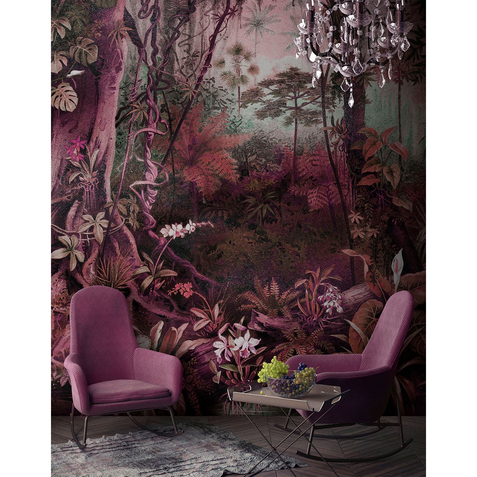 Livingwalls Papier Peint Intissé 394342 Motif Jungle Rose