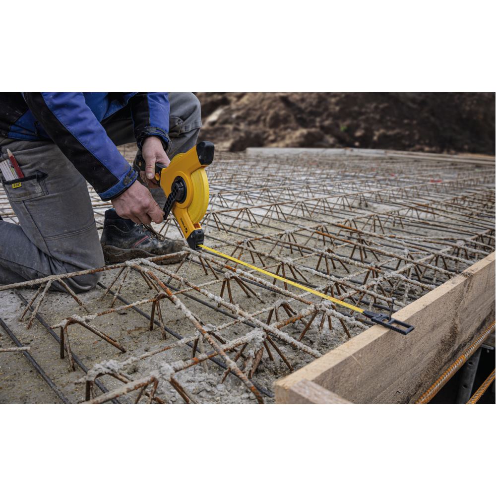 Mètre-ruban à cadre STABILA LBM 1000 - Ruban en fibre de verre, graduation métrique - 4