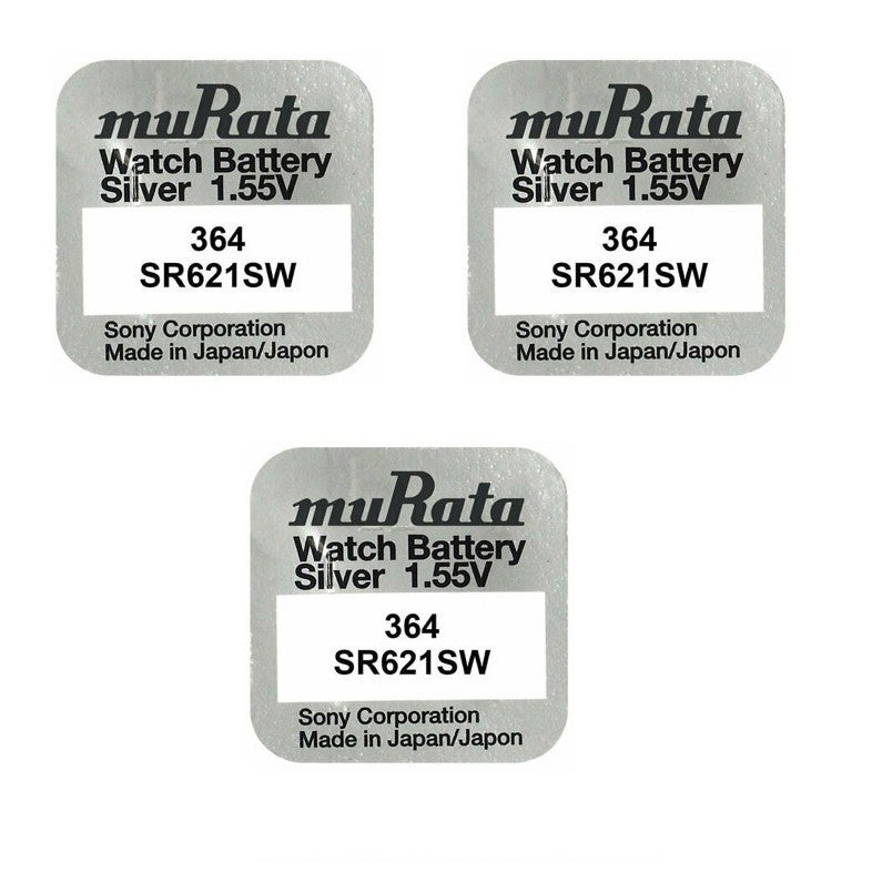 2 MURATA 364 SR621SW Batteries Ossido D'Argento 1.55V - Foto 2