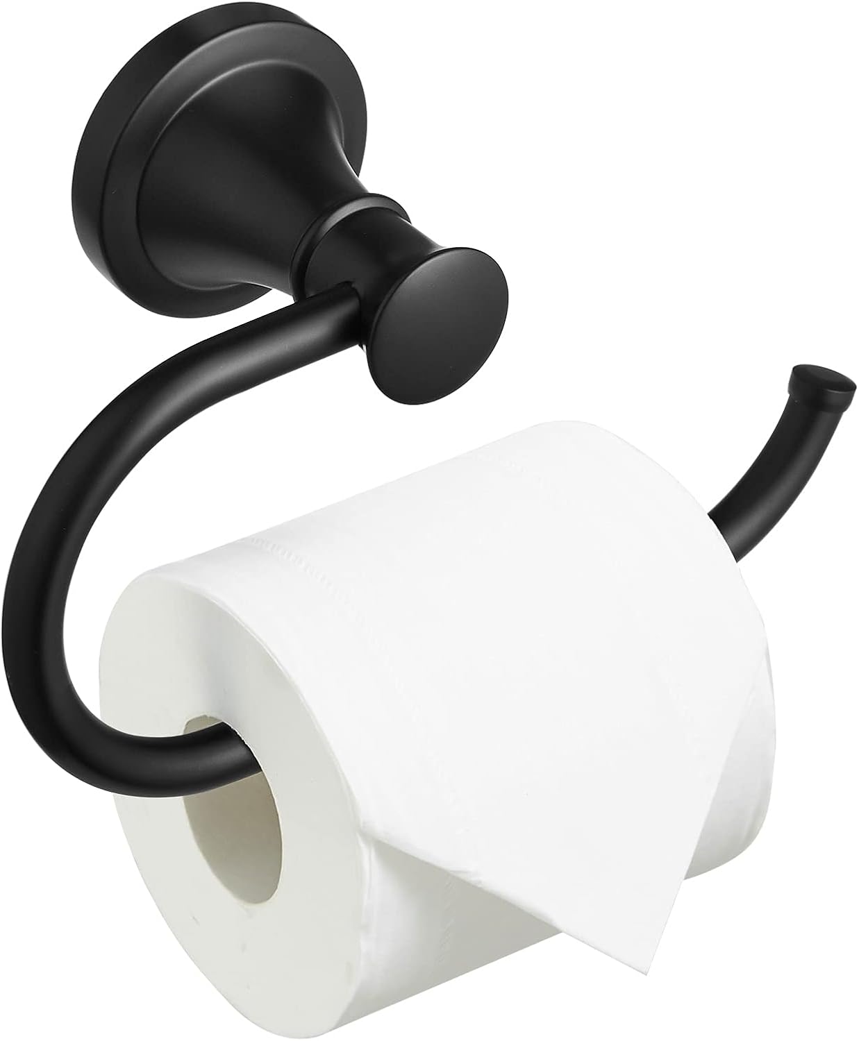Czarny, matowy uchwyt na rolkę papieru toaletowego, akcesoria łazienkowe, nierdzewny uchwyt ścienny