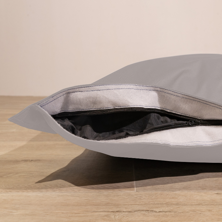 Pouf extérieur imperméable anti-uv déhoussable BANANAIR 140 x 180 cm gris clair - 8