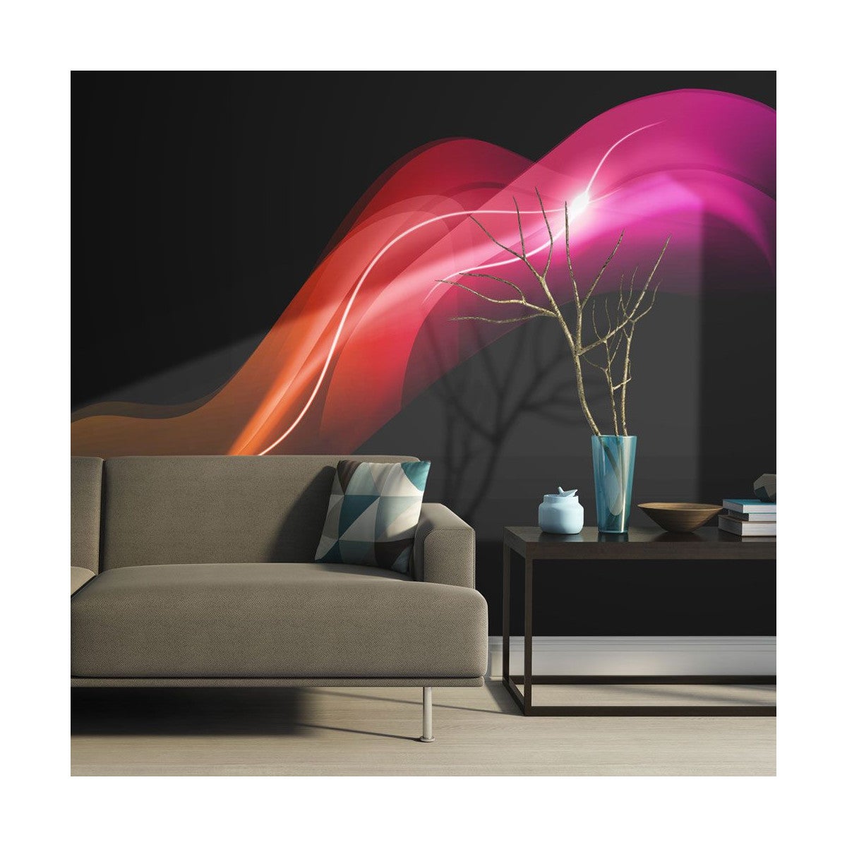 Papier Peint "Abstract Colorful Jellyfish" 270 x 350 cm | Leroy Merlin