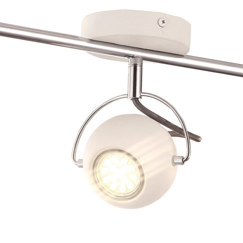 Reflektor sufitowy spot natynkowy Salva listwa biały chromowany 3xGU10x3W wym: 56 x 17 cm metal Kaja