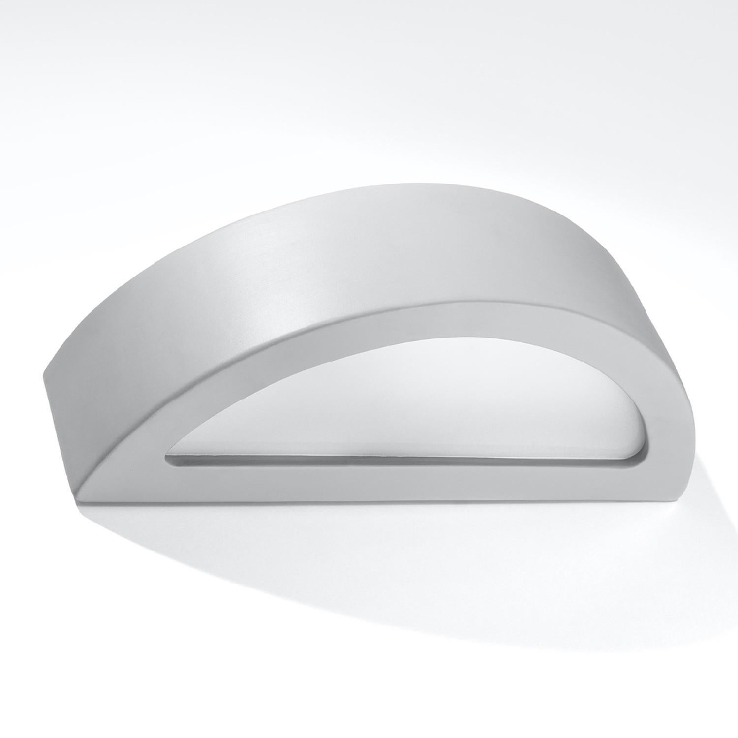 Kinkiet ścienny Atena szaro-biały 1xE27x60W wym: 10 x 38 x 15 cm ceramika / gips IP20 Sollux Lighting