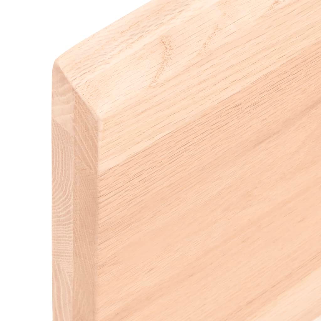 Étagère murale 80x20x4 cm bois de chêne massif non traité- COMFORTXL - 5