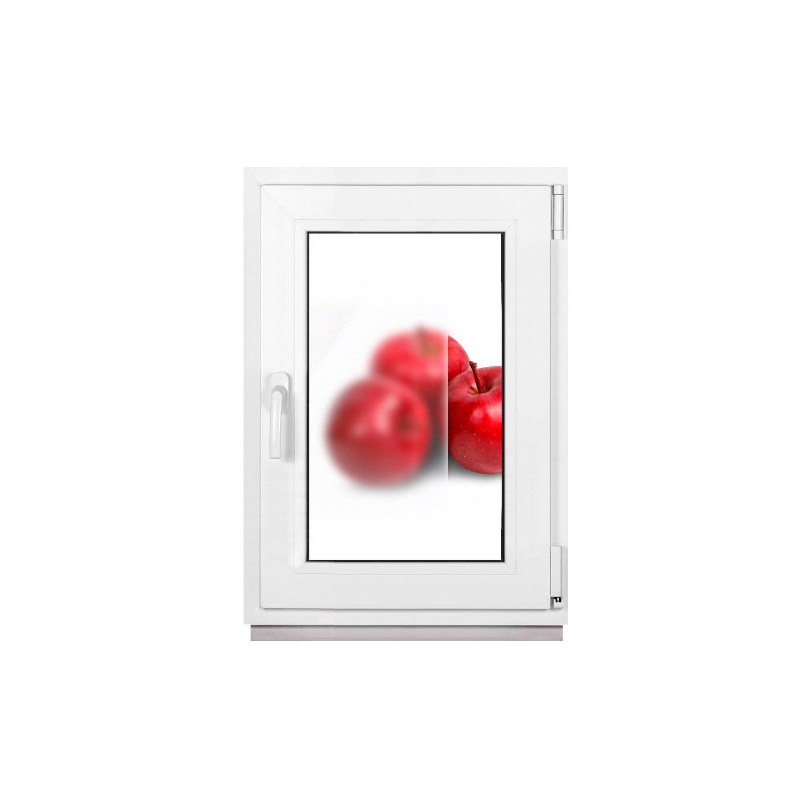 Fenêtre PVC Blanche 60 x 80 cm (600 x 800 mm), pour Soussol, Double — free download