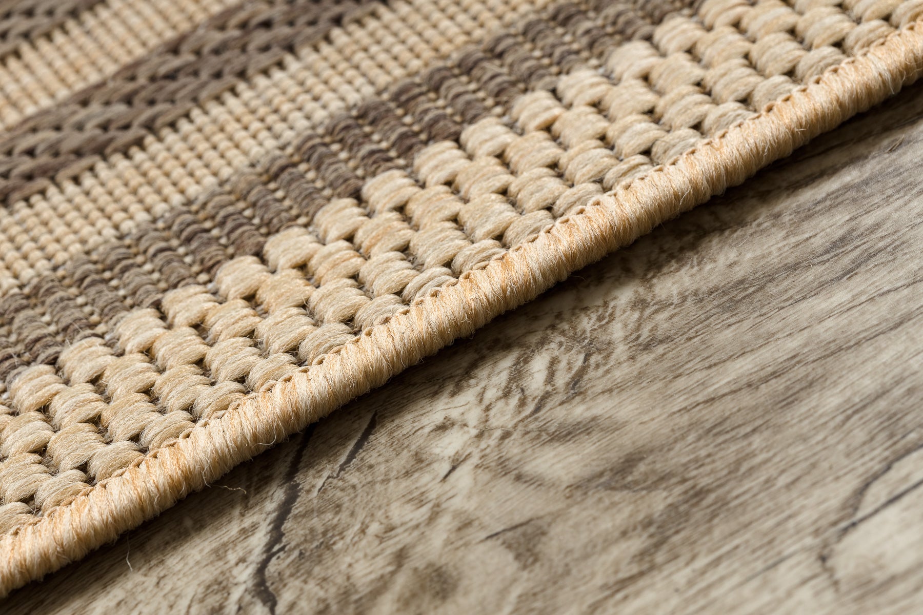 TAPPETO DI SPAGO SIZAL FLOORLUX 20014 mais / caffè 80x150 cm - 5