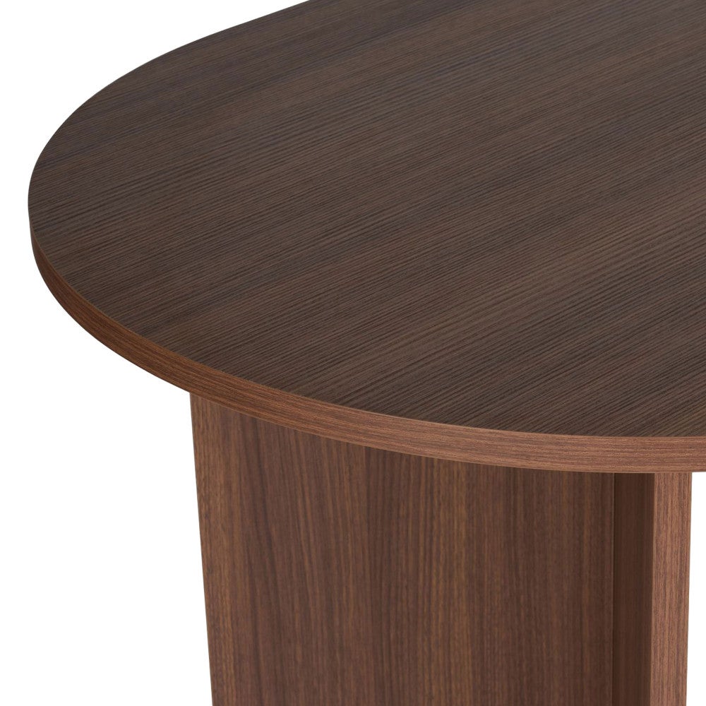 Sam - Table à manger 8 personnes ovale en bois - Bois foncé - 6