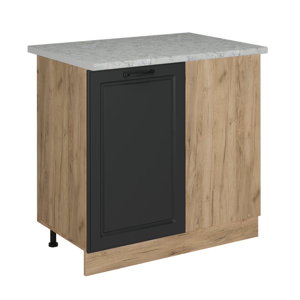 Vicco Szafka narożna R-Line, Antracytowy domek wiejski, 86 cm BR Marmur