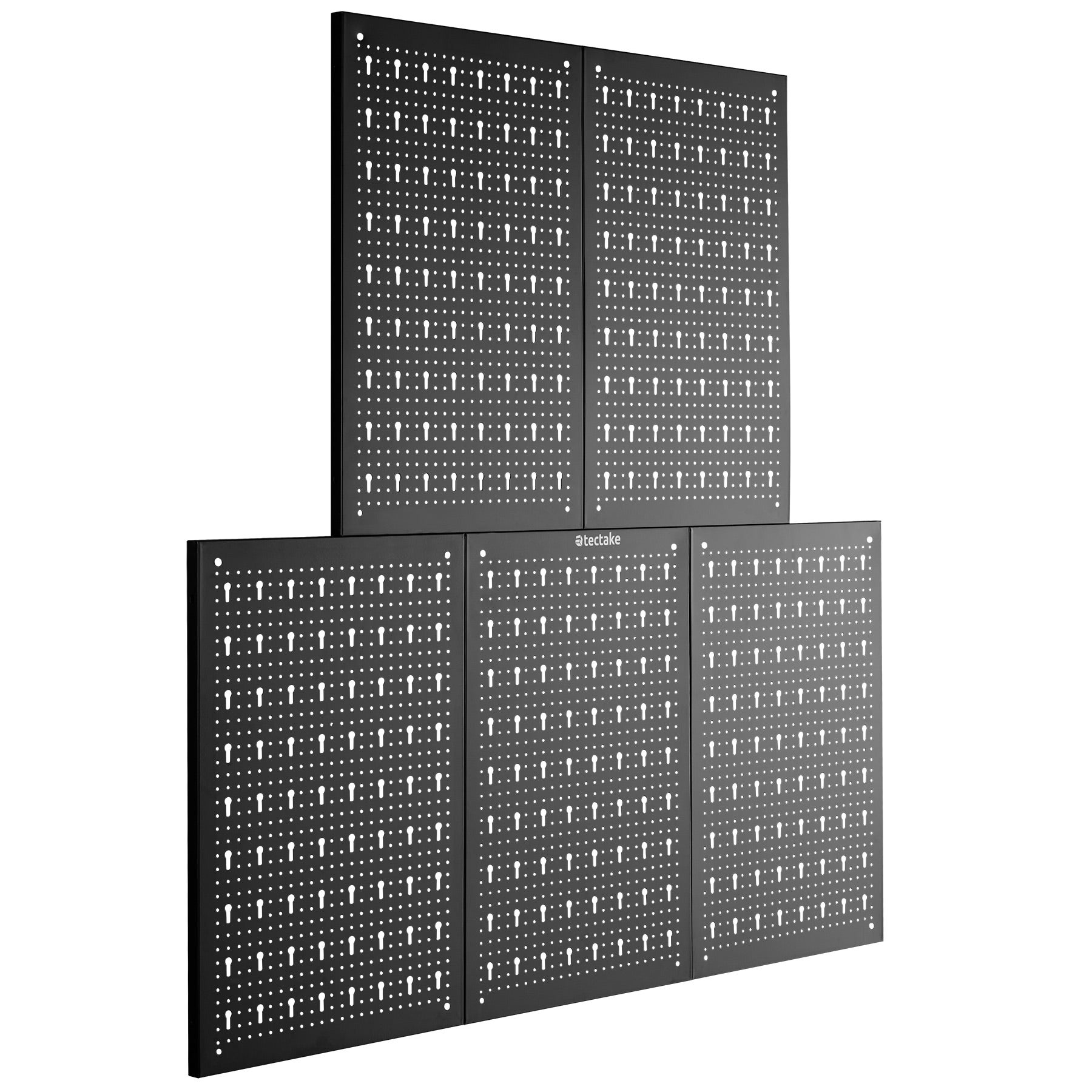 TECTAKE painel de ferramentas perfurado Quinteto,cinco peças,cinco partes - 2