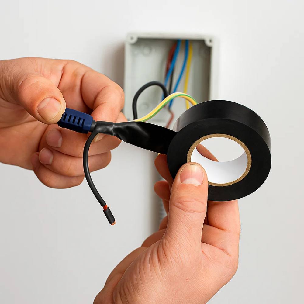 Nastro Isolante Telato Nero 4 Rotoli - 19mm X 15m, Per Auto, Elettricista, Isolamento E Riparazioni