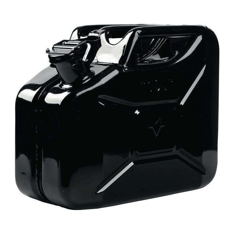 Kanister na paliwo 10l czarny RAL 9005 blacha stalowa 0.9mm L345xW165xH275mm VALPRO