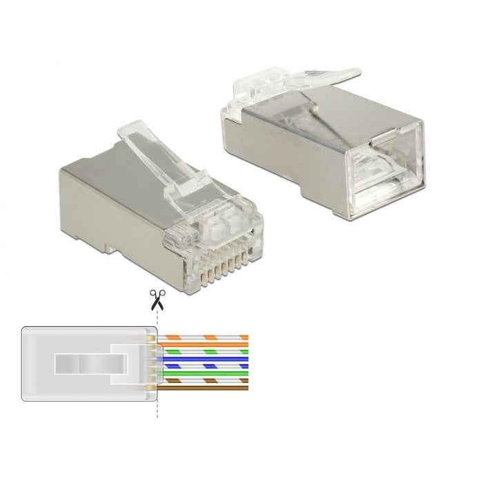 DeLOCK Prise RJ45 à sertir + coupe Cat.6 STP | Leroy Merlin