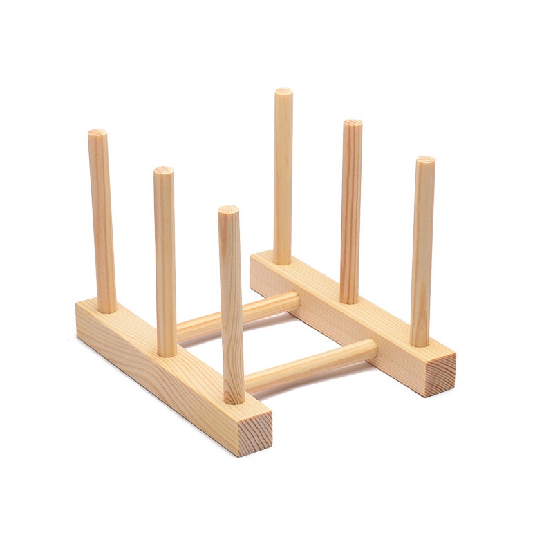Bambusowy drewniany stojak kuchenny na deskę do krojenia, stojak na naczynia, organizer na talerze, pokrywki do garnków