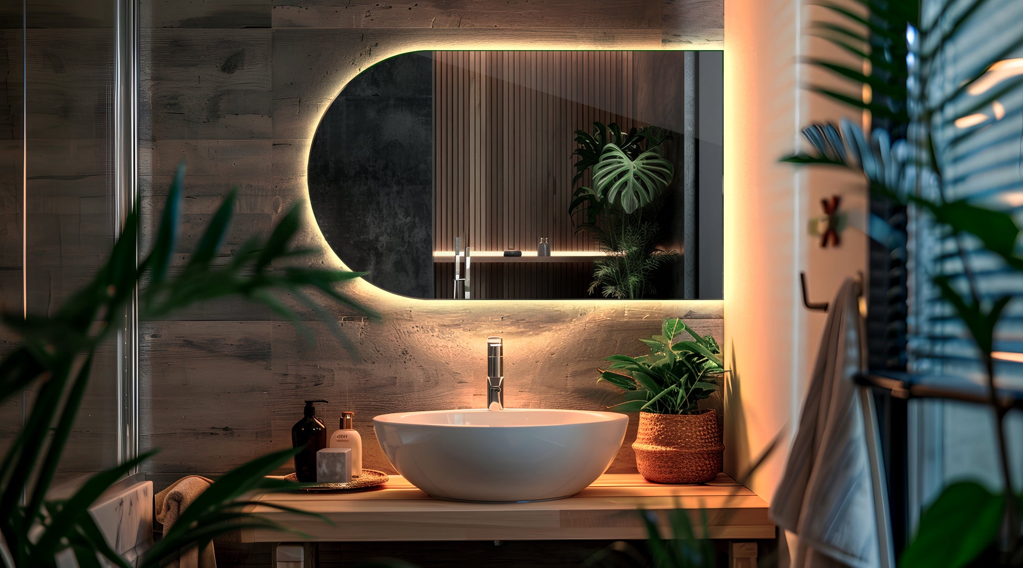 OVALCREST Specchio Ovale Clare - 50x76 Cm Con Bordo Smussato, Senza Cornice Per Bagno, Camera Da Letto O Corridoio - 6