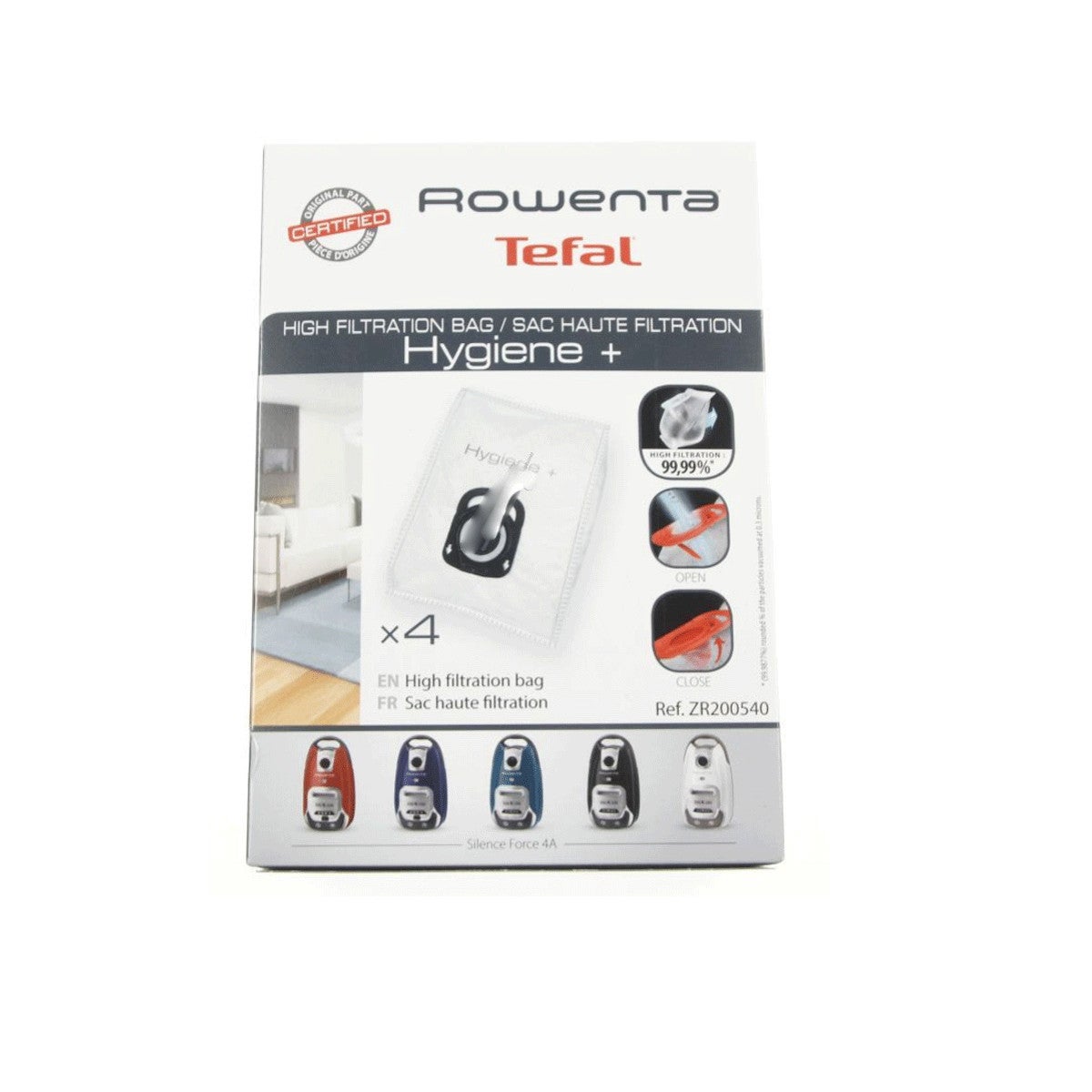 Cleaner Bags Silence Force Sac Hygiene Plus Rowenta Sacs Hygiene - Main Image