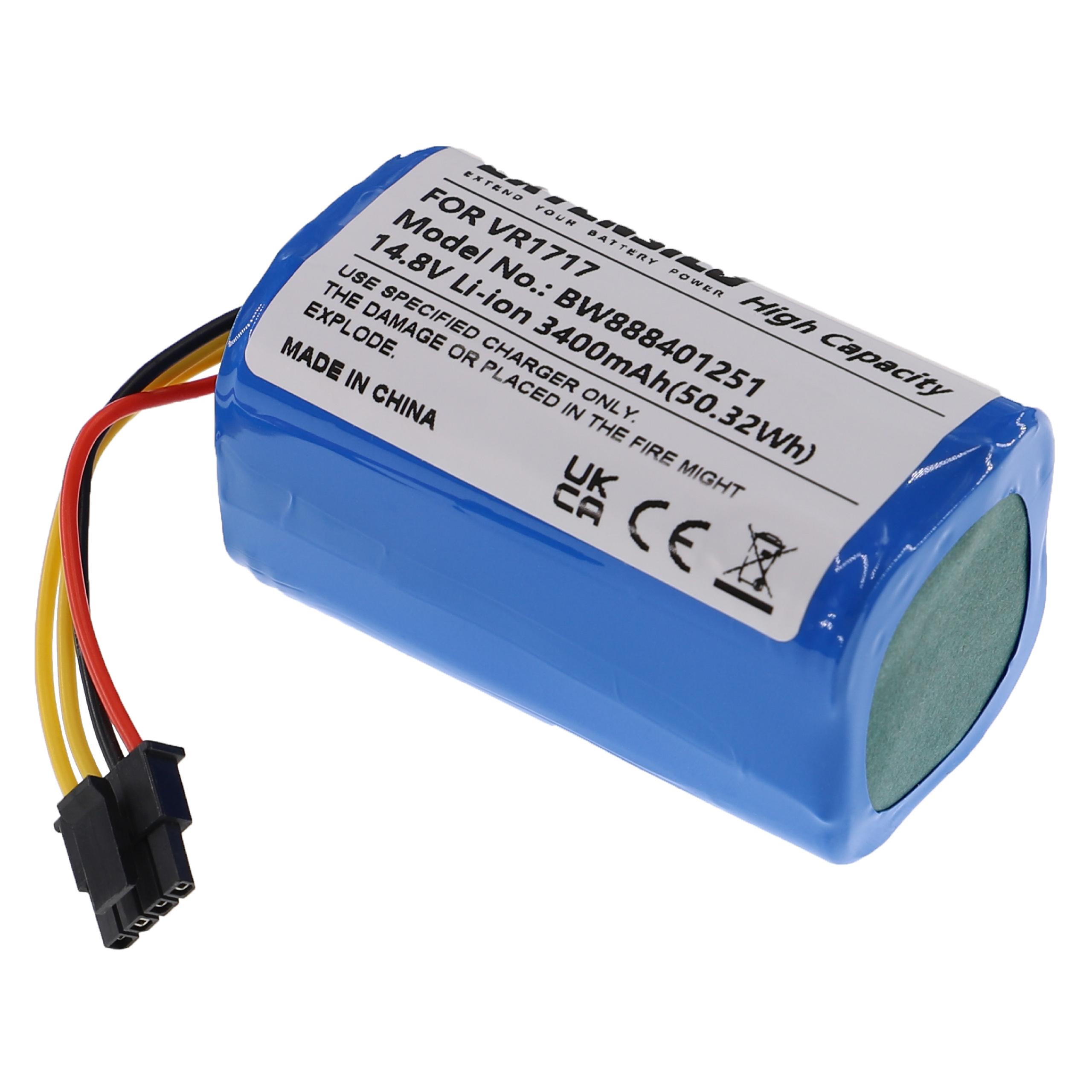 vhbw batteria compatibile con Sencor SRV4000, SRV 4000, SRV 4250, SRV