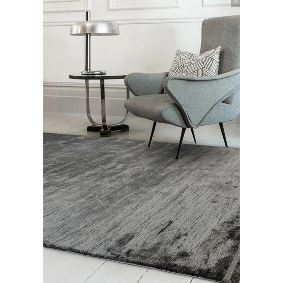 Tapis de salon moderne tissé main PEWTER 200x290 cm - 2
