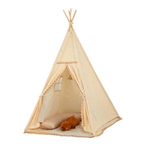 Relaxdays Tenda da Gioco a Forma di Casetta per Bambini, Giocattolo Camera da Interno, HLP 103 x 96 x 75 cm, Colorata