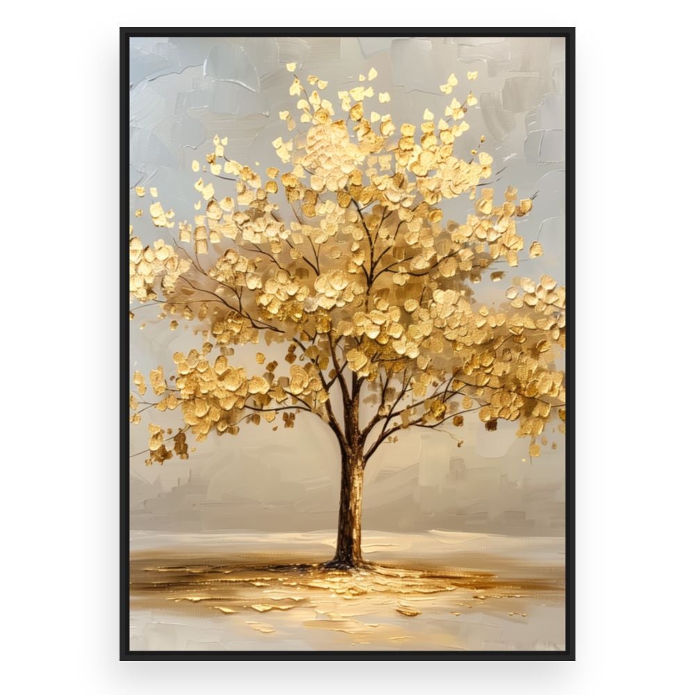 Toile encadrée Arbre éclatant / 50x70cm / Cadre Noir / Fabriqué en France / Toile murale / DADA ART - 3