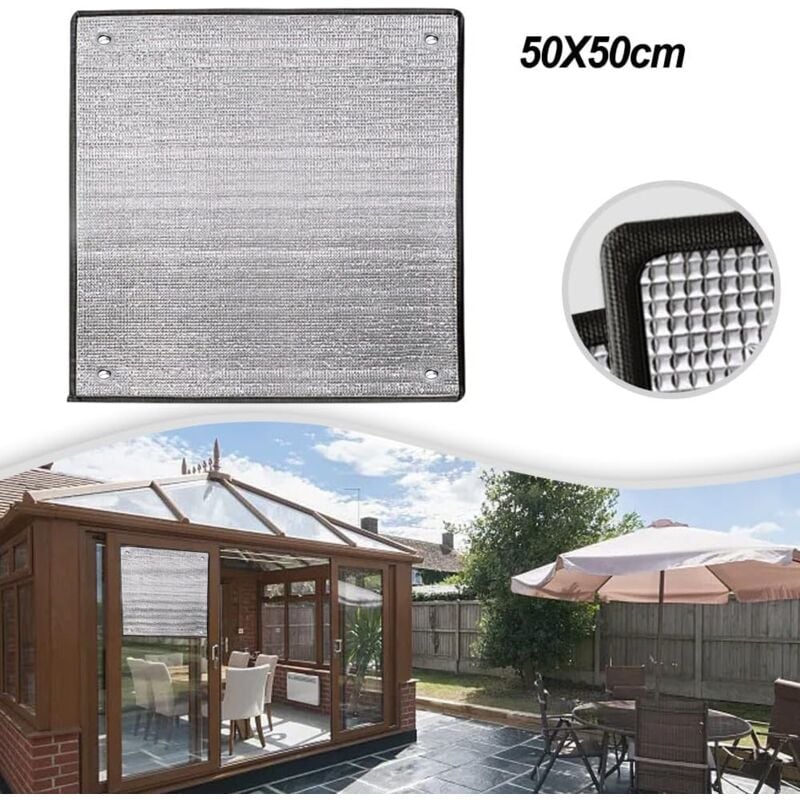 Feuille d'aluminium réfléchissante, film d'isolation thermique de 7 mm d'épaisseur, film de protection contre le froid, film en aluminium pour rester - 4
