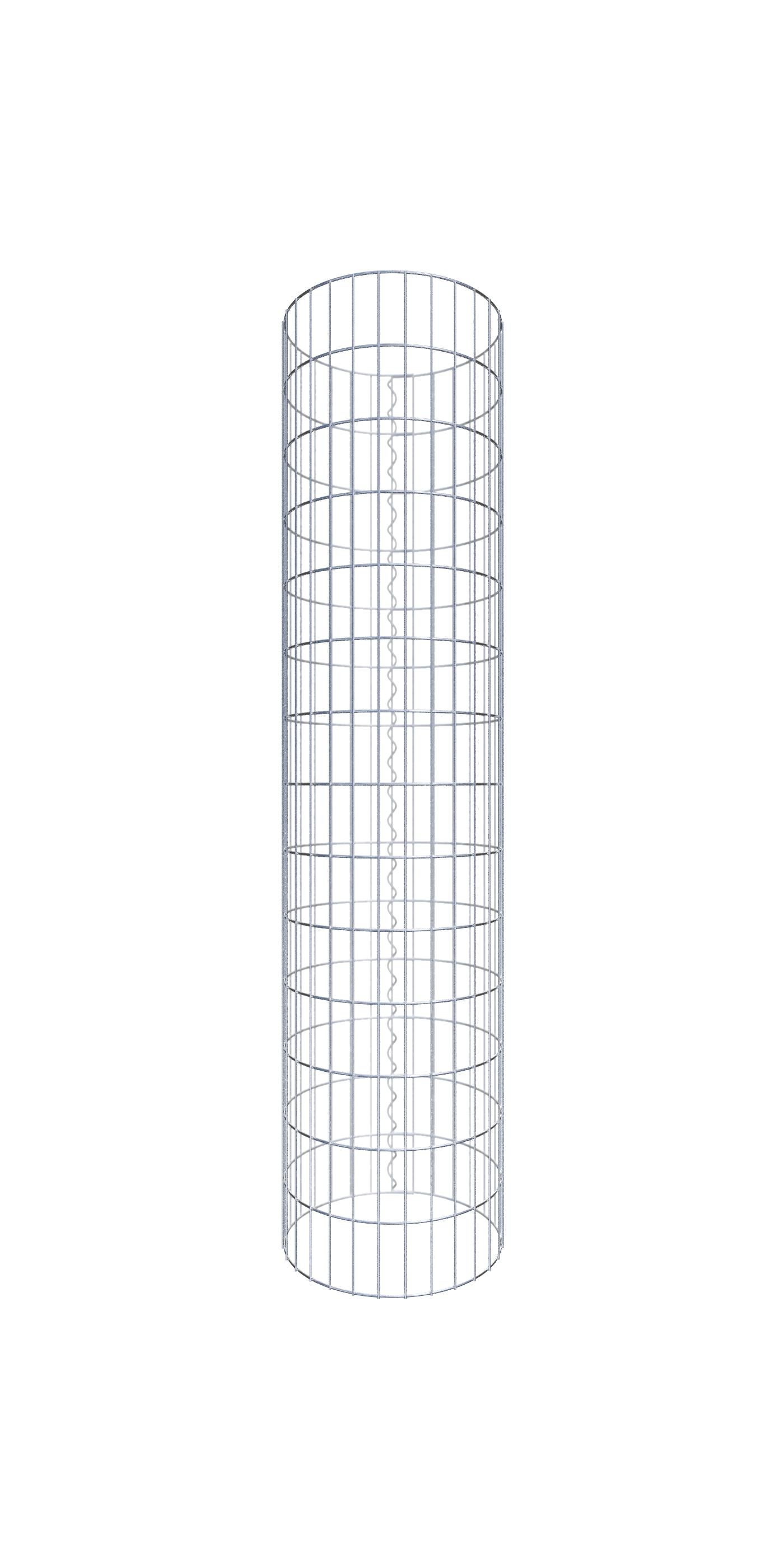 Kolumna gabionowa o średnicy 47 cm, okrągła MW 5 x 10 cm - Wysokość: 1,40 m