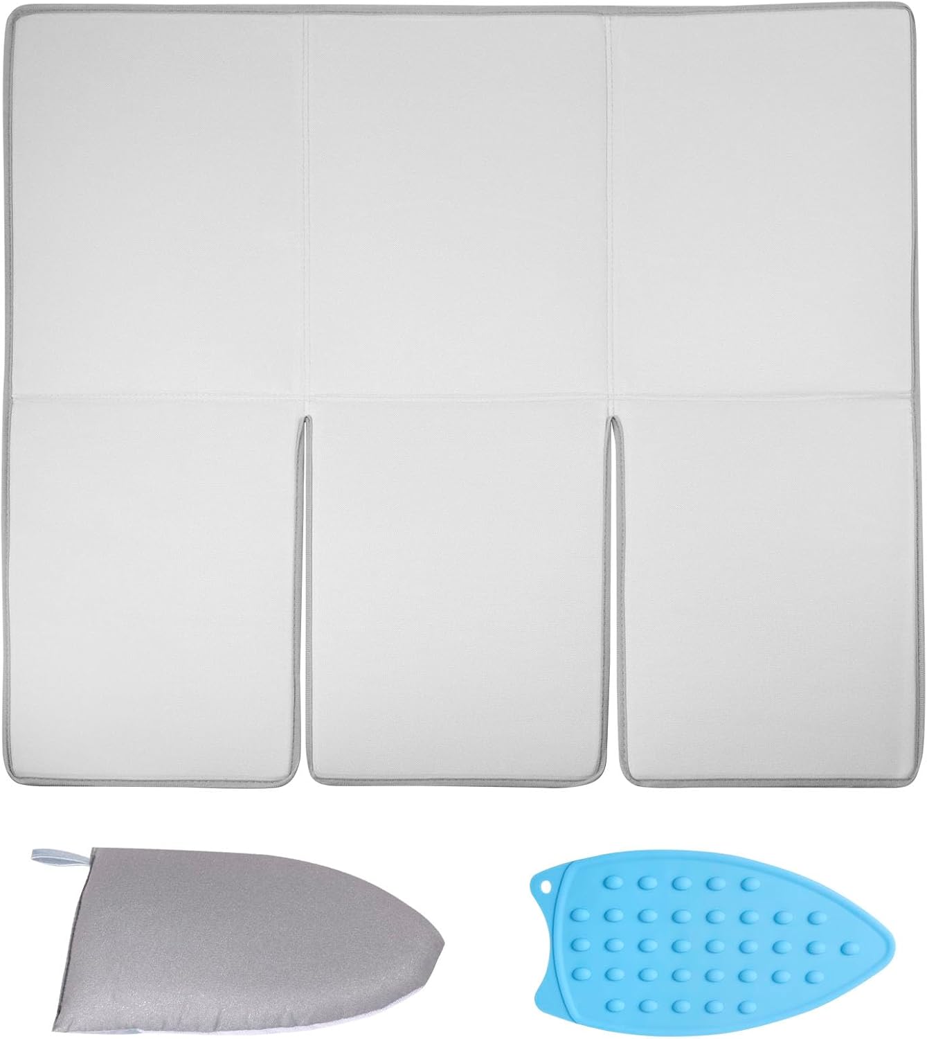 Zestaw 3 mat do prasowania podróżnych 70 x 65 cm z matą do prasowania ręcznego, składana, do prasowania ubrań i szycia