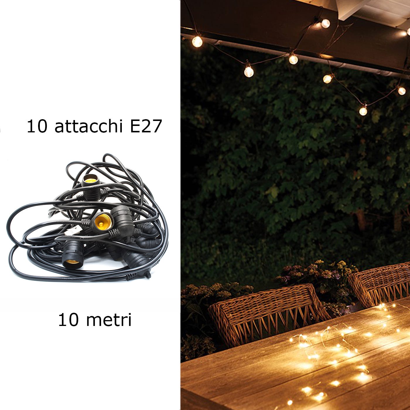Catena Luminosa Esterno LED Collegabili, GlobaLink S14 Luci 16M/53FT - Foto 10