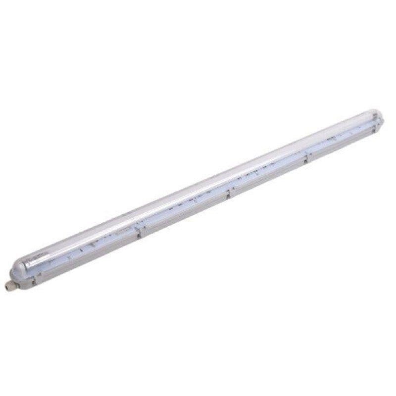 Kit Réglette LED Étanche IP65 + Tube Néon LED 120cm T8 36W Blanc Chaud 2300K-3500K - Silamp