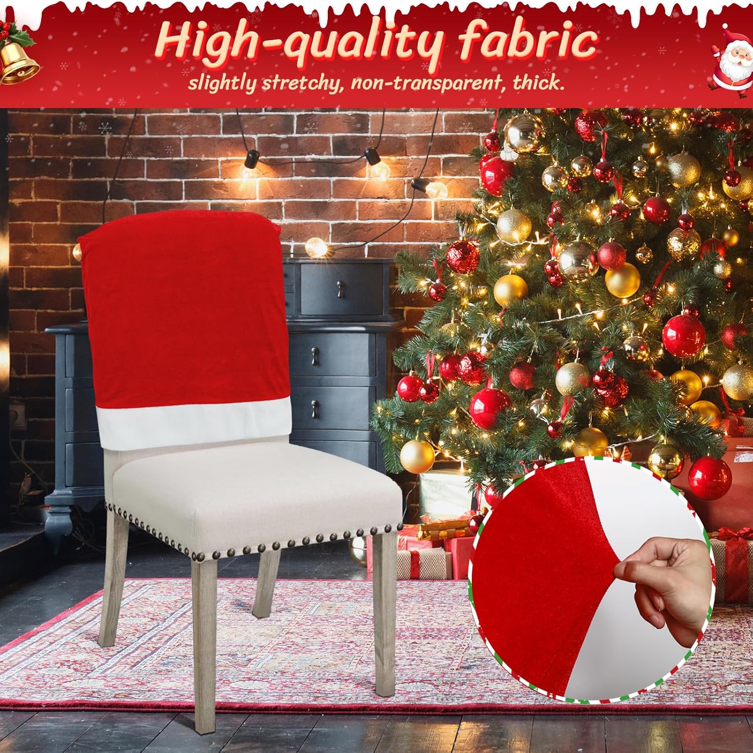 Lot De 2 Housses De Chaise De Noël De Qualité Supérieure