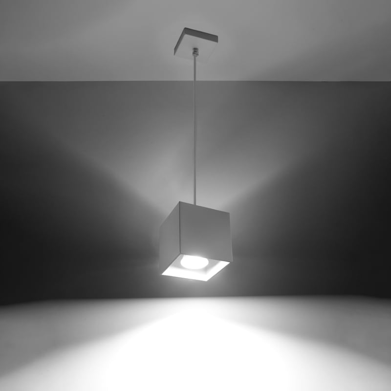 Lampa wisząca QUADX 1 biały LED 3000K - 10x10x110cm Sollux