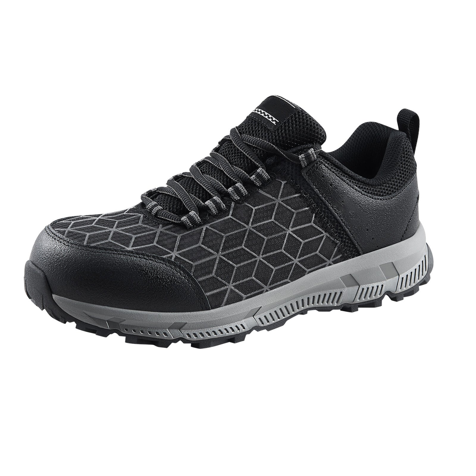 Sapatos biqueira aço homem,tamanho US SucceBuy 11,5,sapatos trabalho atléticos acolchoados,segurança - 2