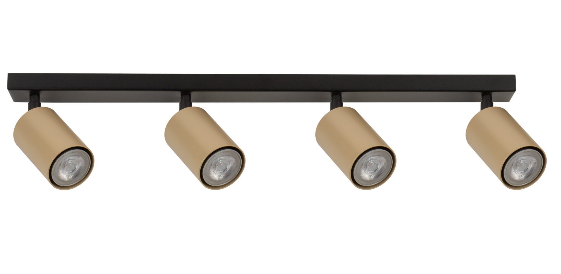 Lampa sufitowa wisząca Zoom czarno-złota 4xGU10x25W dekoracyjna wym: 16 x 60 x 6 cm metal SIGMA