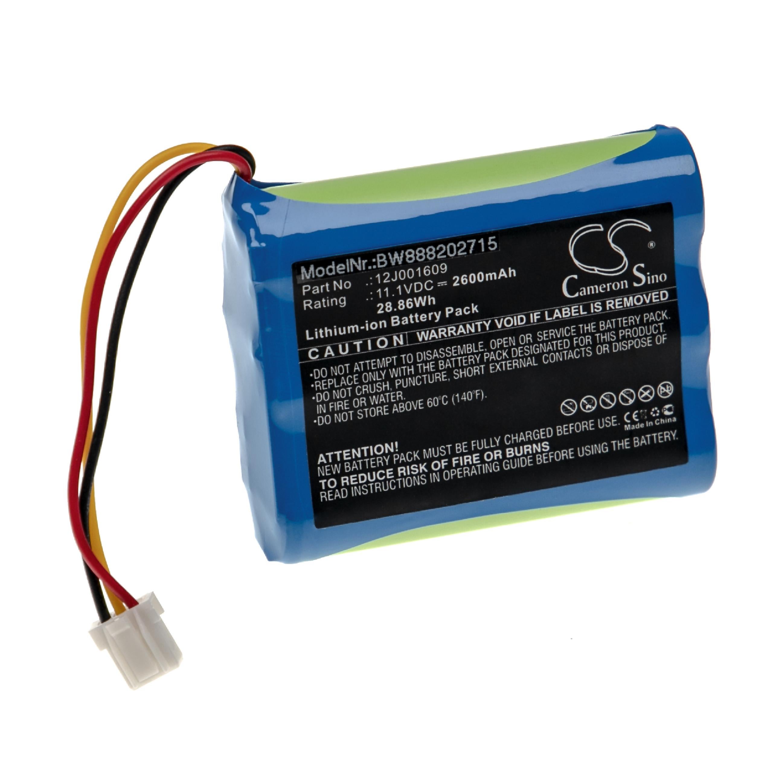 Akku für Moneual Everybot RS500 RS700 2600mAh 11,1V