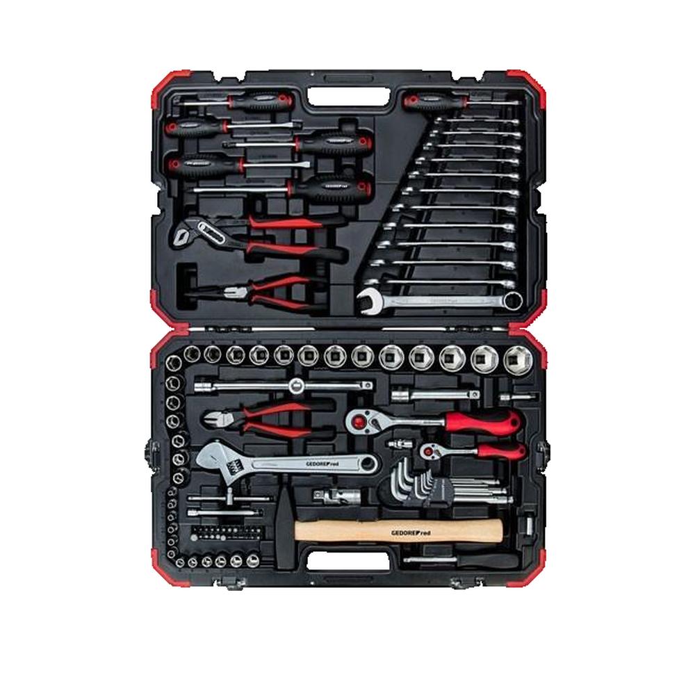 Zestaw kluczy nasadowych Gedore RED R46003100 100 części Czerwono-czarny