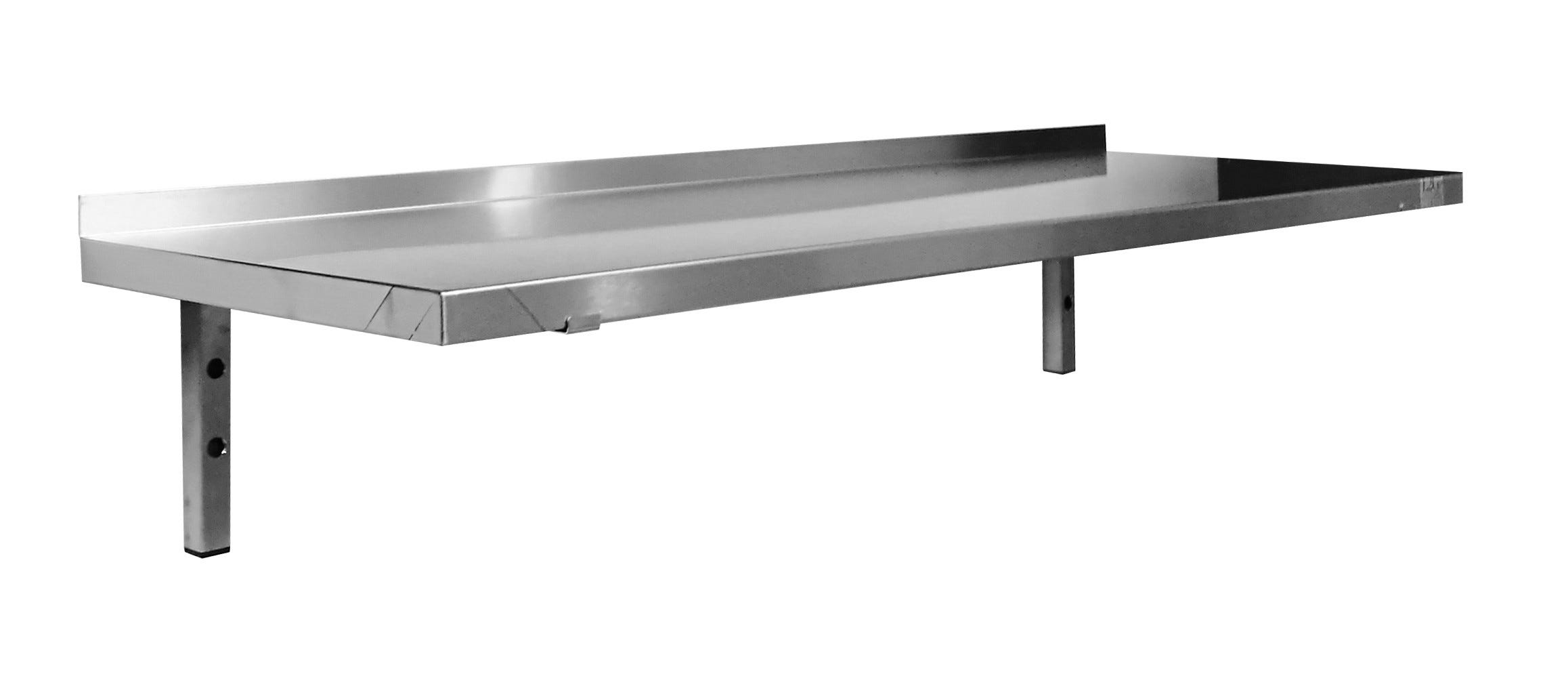 Console Inox ETAGERE MURALE INOX 304 PLEINE CONSOLES FIXES-L2G - ETPL84 - l0- L160 ...