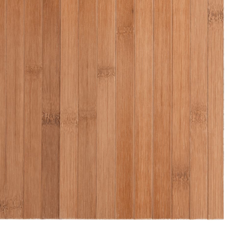 Tapis rectangulaire naturel 100x500 bambou - 6
