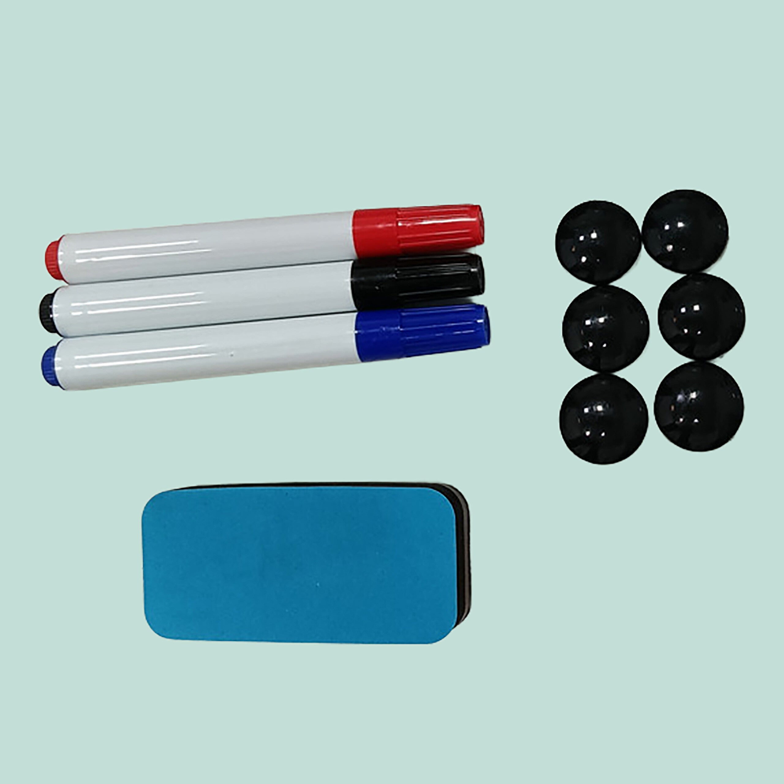 Tableau blanc magnétique 100 x 70 cm, réglable en hauteur, sur trépied, rangement pour stylos, cadre aluminium Relaxdays - 7