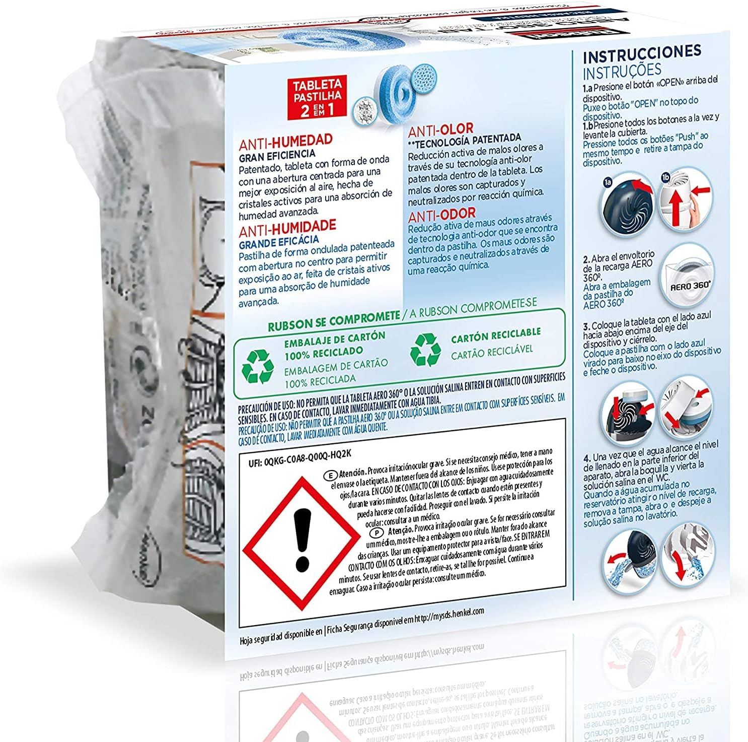 Rubson aero 360 - recharge 450 gr 1898051 - 4