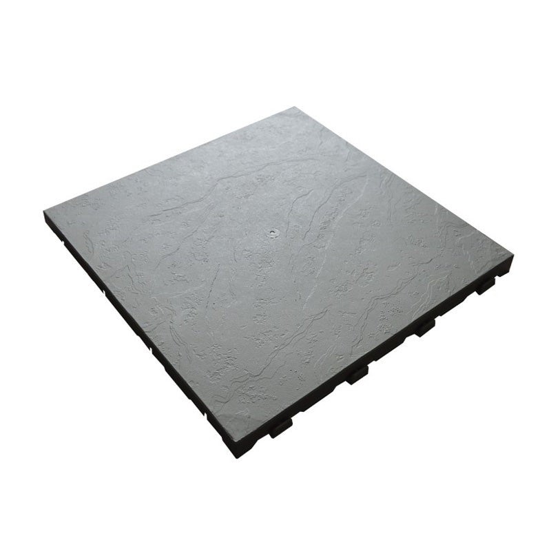 Baldosa para terraza o jardín de 39x39x2,5 cm. superficie 0,15 m² easy - pizarra