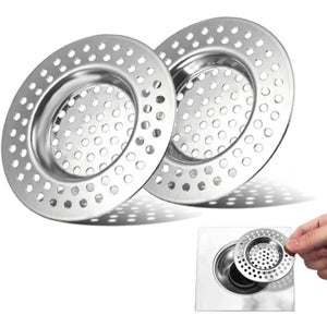 Bombe Lacrymogene Poivre Grille De Drain Anti-Cheveux Acier Inoxydable - Pour Douche, Baignoire, Évier - Facile à Nettoyer Grille Drain Douche Acier Inox