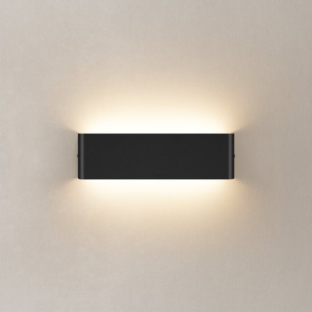 LOVHAUS Kinkiet LED 18W 40CM do Wnętrza, Oświetlenie w Górę i w Dół, Z Aluminium, Ciepłe Światło 3000K do Salonu, Sypialni, Korytarza