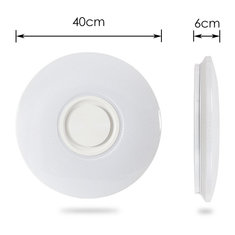 Plafonnier musique LED haut-parleur Bluetooth APP plafonnier avec télécommande 36W - 2