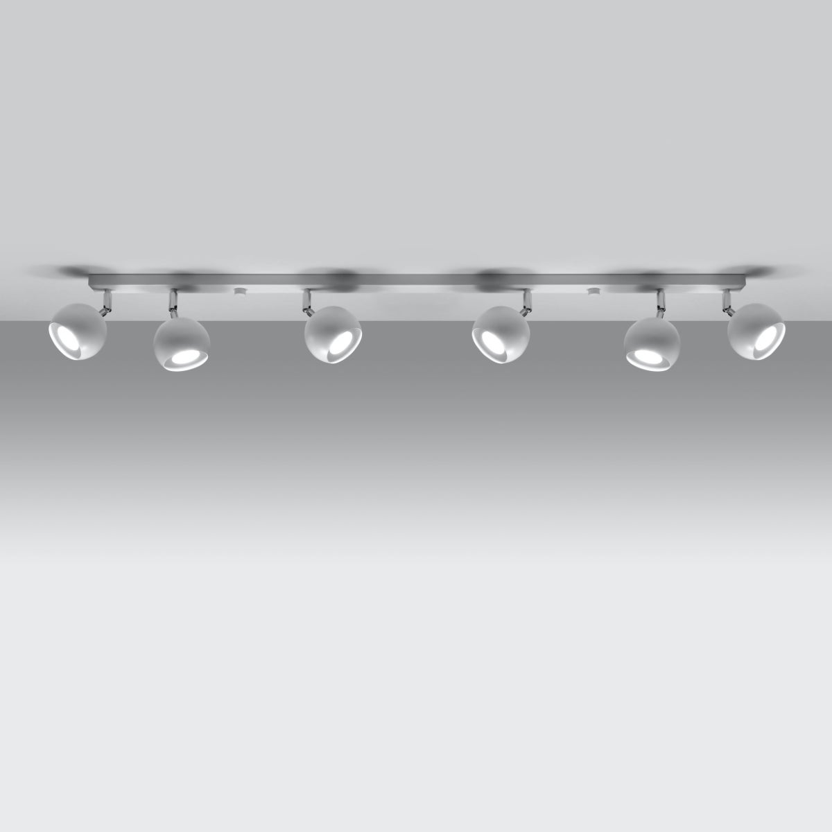 Plafon RAYIS 6L biały LED 3000K - 118x10x16cm Sollux