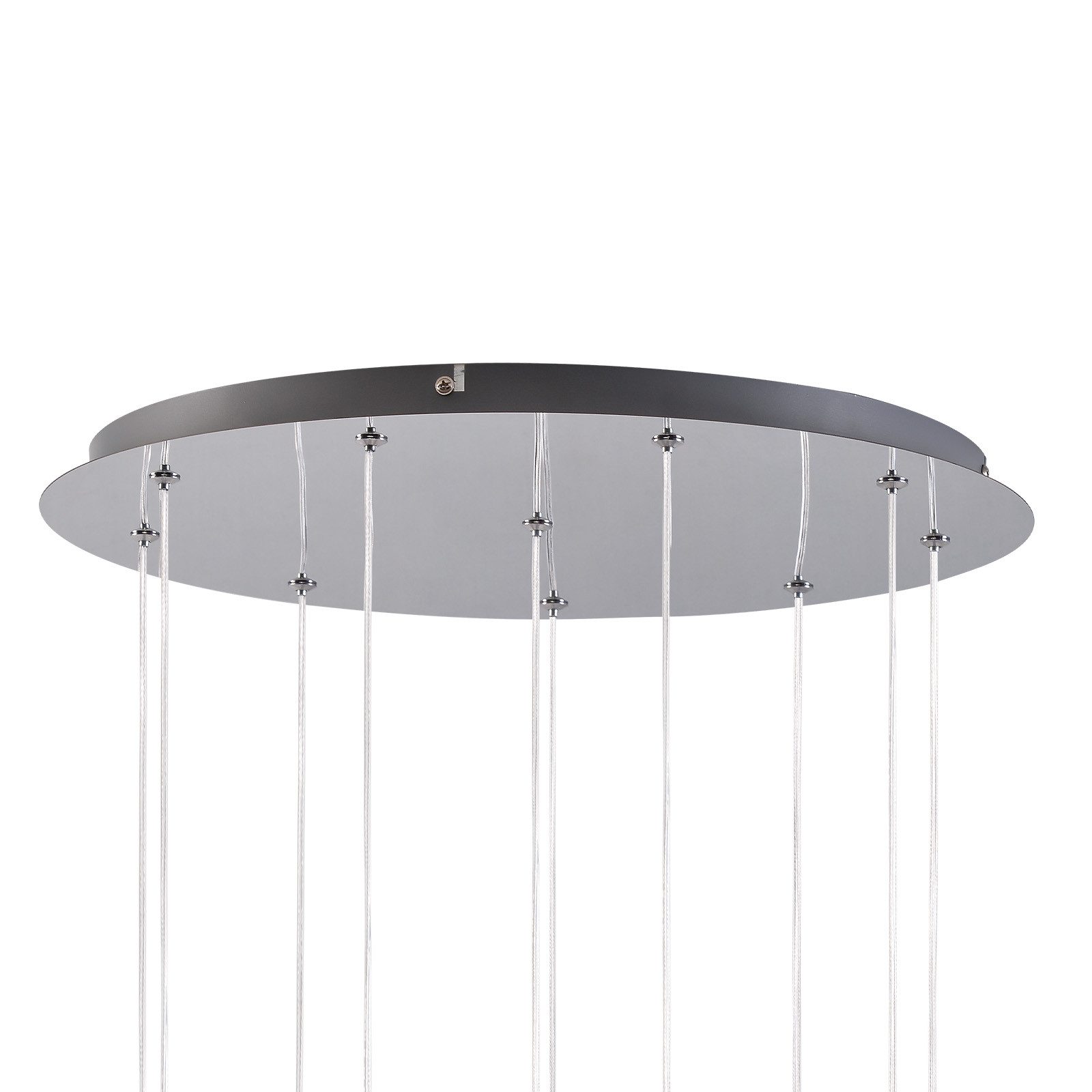 ZMH Suspension Lustre Salle à Manger 10 Flammes Moderne Verre Suspension Lustre G9 Cristal Cage d'Escalier - 9